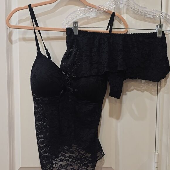 Linea Donatella Sexy Basics Lace Cami & Shorts Lingerie PJ Set - Picture 4 of 6
